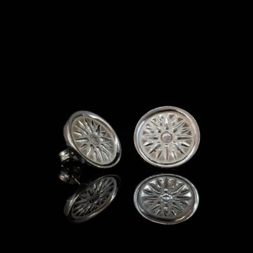 petsios Σκουλαρίκια με αστέρι της Βεργίνας καρφωτά